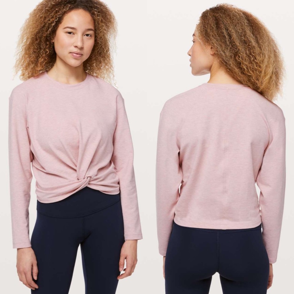 Lululemon Tuck & Gather Pullover Pink Small Sz 8